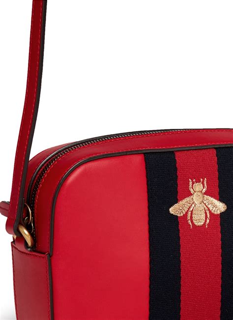 gucci cross bag bee|Gucci bee crossbody bag.